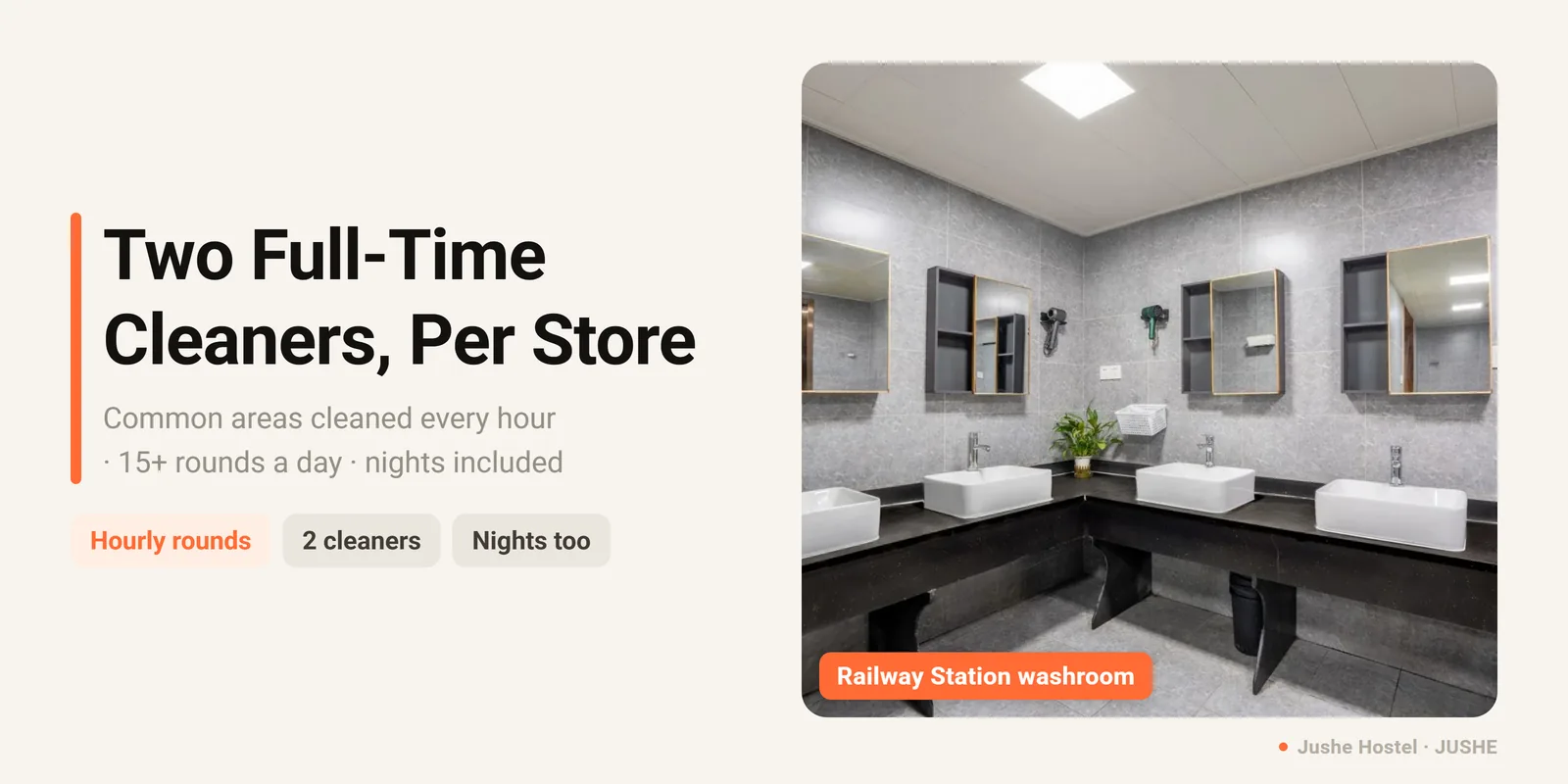 A New Cleaning Benchmark: Two Full-Time Cleaners per Location, Hourly Rounds, Nights Included
